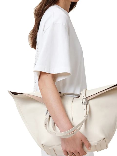 AllSaints torebka skórzana ARA kolor biały W312XC