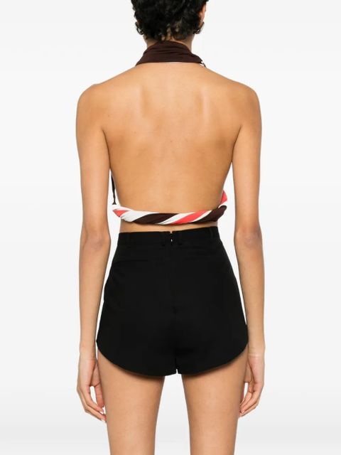 Coperni crossed top - Brown