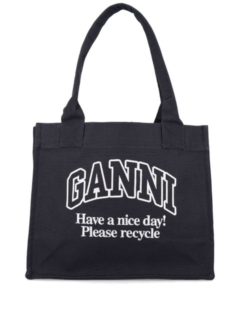 GANNI Easy tote bag - Black