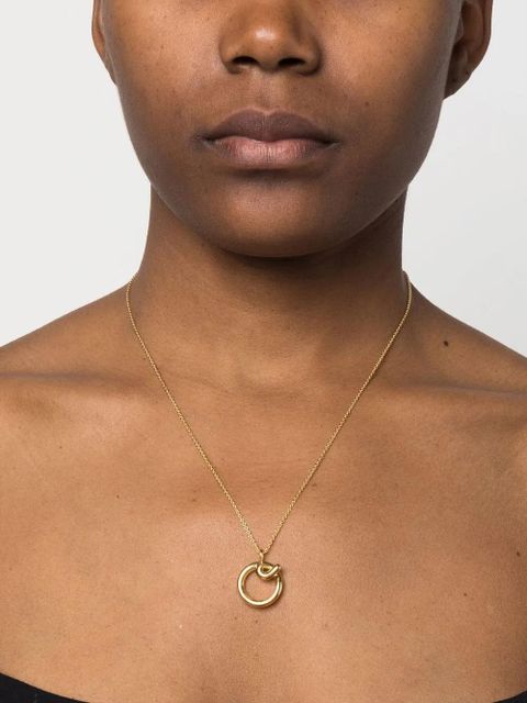 Missoma Curly Molten initial pendant necklace - Gold