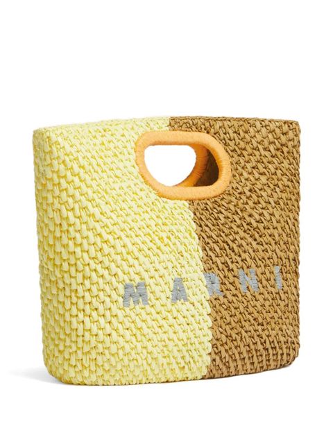 Marni cutout handles clutch bag - Yellow