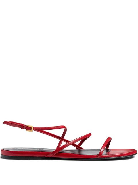 KHAITE Loop flat sandals - Red - zdjęcie produktu nr 1