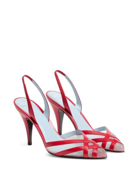 Valentino Garavani Impudance slingback pumps - Red - zdjęcie produktu nr 2