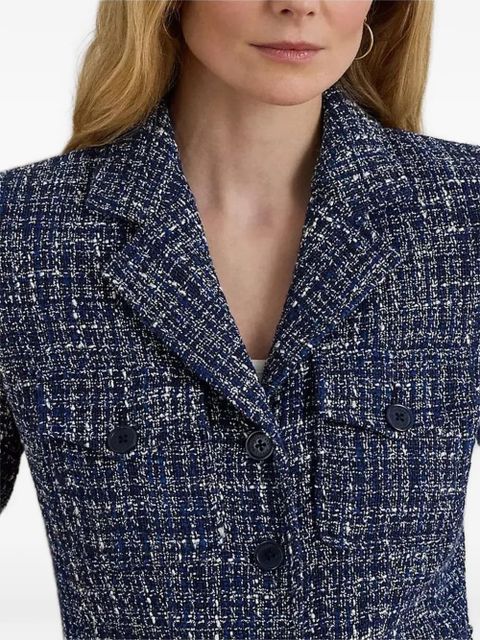 Lauren Ralph Lauren button tweed jacket - Blue