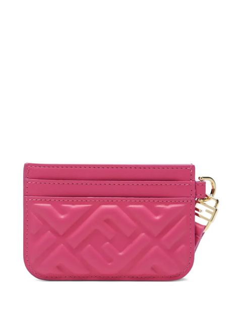 FENDI Baguettte FF-embossed cardholder - Pink - zdjęcie produktu nr 2