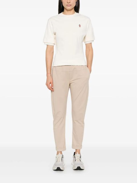 Moncler Grenoble logo-patch cotton T-shirt - White