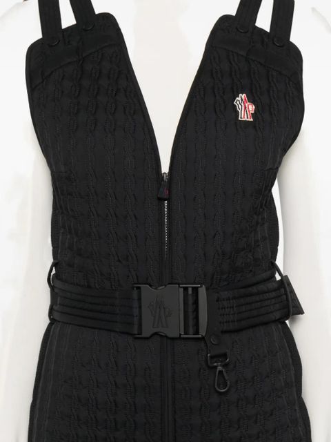 Moncler Grenoble quilted belted jumpsuit - Black