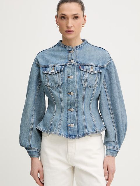 Levi's kurtka przejściowa damska jeansowa SCULPTED - zdjęcie produktu nr 2