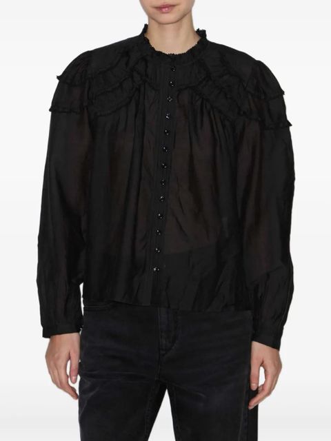 MARANT ÉTOILE Christa blouse - Black - zdjęcie produktu nr 2
