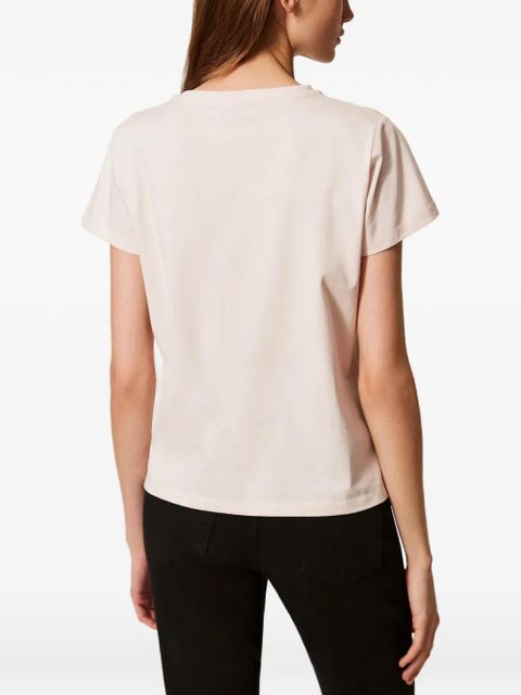 TWINSET slogan-print T-shirt - Pink