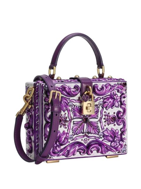 Dolce & Gabbana Dolce Box Majolica-print tote bag - White