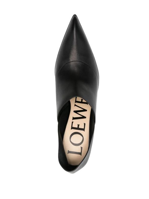 LOEWE Comic 95mm leather pumps - Black