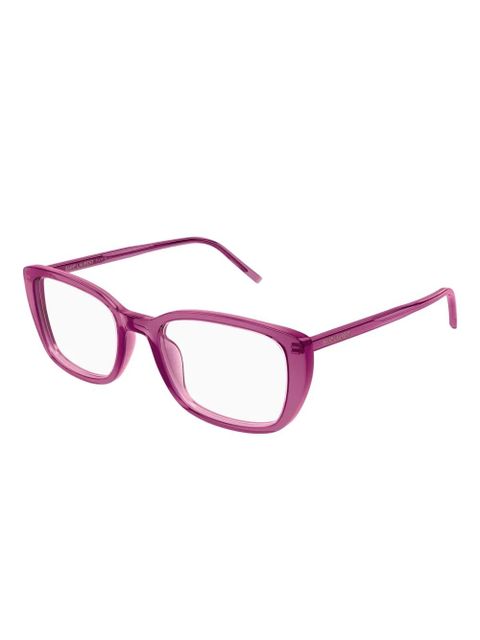 Saint Laurent Eyewear square-frame glasses - Pink - zdjęcie produktu nr 2