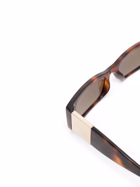 Valentino Eyewear rectangle-frame sunglasses - Brown - zdjęcie produktu nr 2