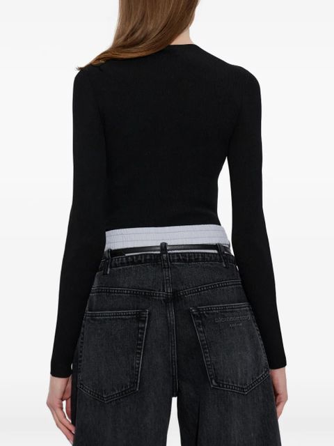 Alexander Wang long-sleeve top - Black