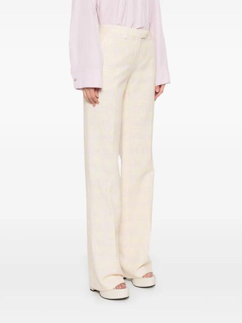 ETRO checked trousers - Yellow