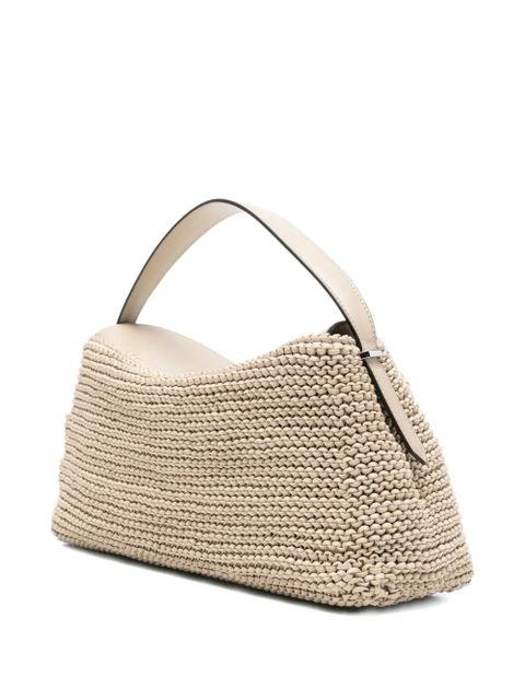 TOTEME Twist-lock fastening leather tote bag - Neutrals - zdjęcie produktu nr 2