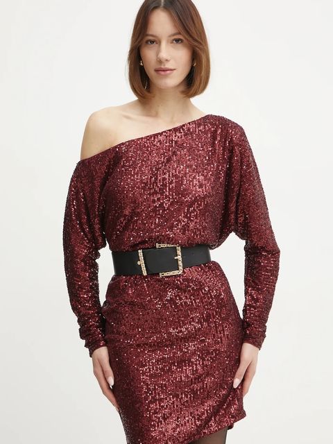 Marciano by Guess sukienka GABBIE kolor bordowy mini prosta 5RGK69 6166A - zdjęcie produktu nr 1