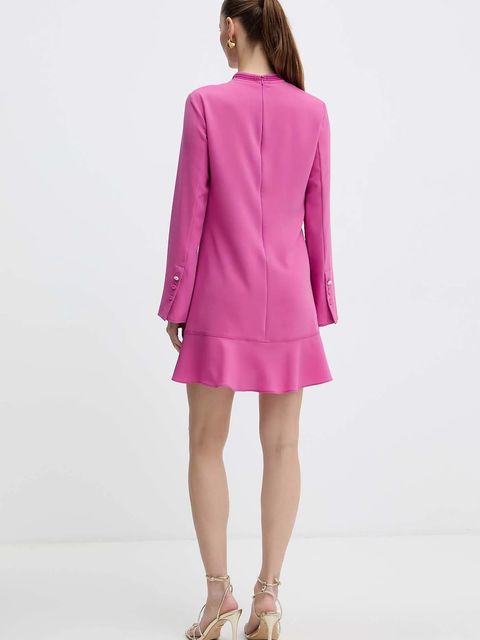 Pinko sukienka kolor różowy mini rozkloszowana 105676 A2QW