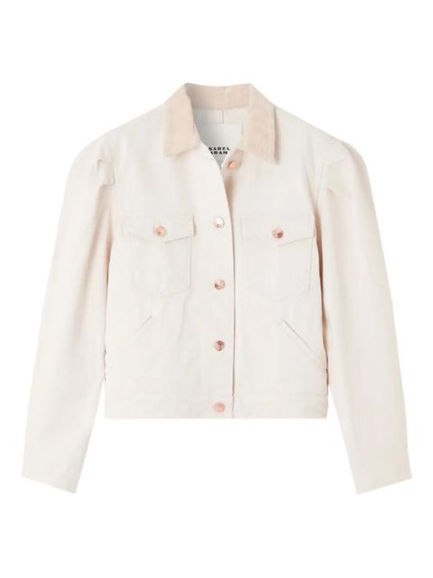 ISABEL MARANT puffed-sleeve pocket jacket - Neutrals - zdjęcie produktu nr 1