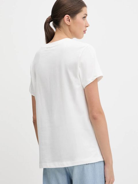 Farm Rio t-shirt bawełniany damski kolor biały 336505