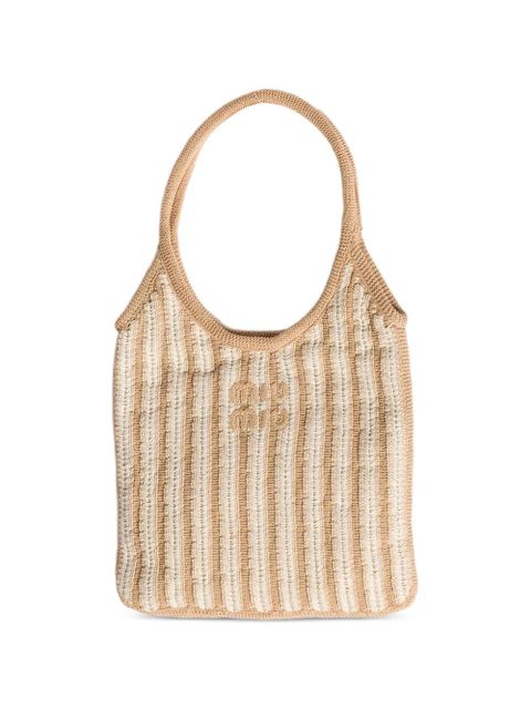 Miu Miu Ivy crochet bag - Neutrals - zdjęcie produktu nr 1