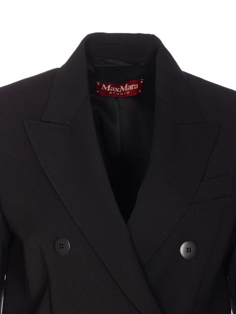Max Mara double-breasted vadere jacket - Black
