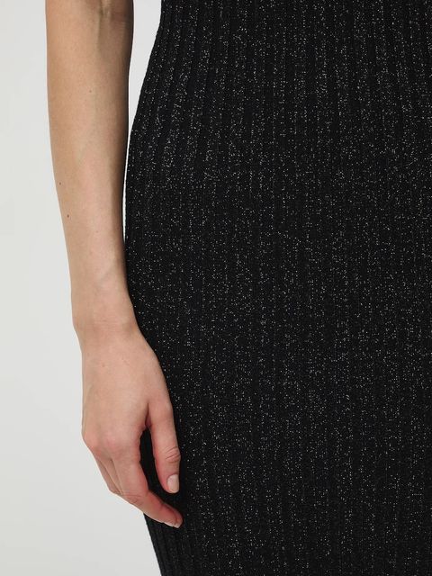 Medicine sukienka kolor srebrny midi dopasowana