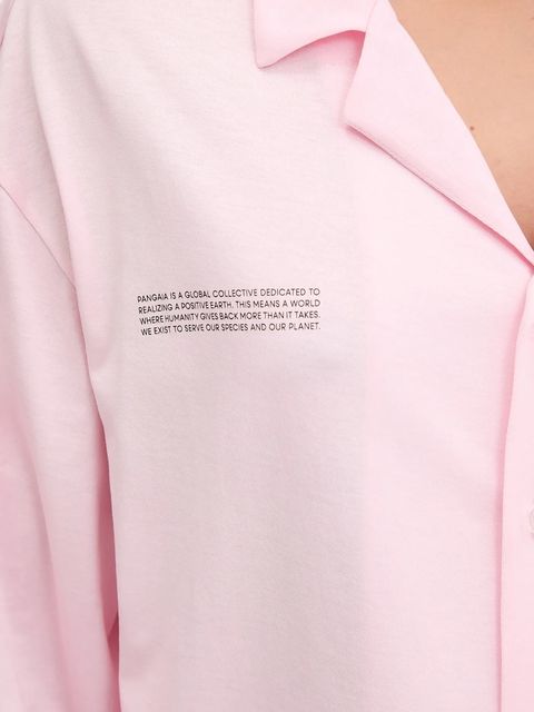 Pangaia piżama bawełniana damska kolor różowy bawełniana 10002462