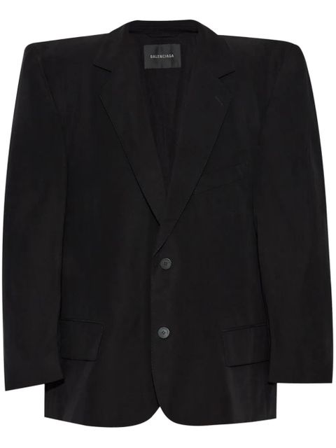 Balenciaga cut away boxy blazer - Black