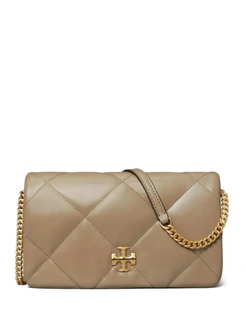 Tory Burch Kira diamond-quilted wallet-on-chain - Brown - zdjęcie produktu nr 1