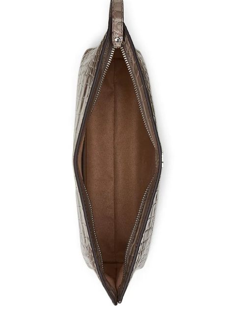 Lauren Ralph Lauren kopertówka skórzana kolor brązowy 432969466