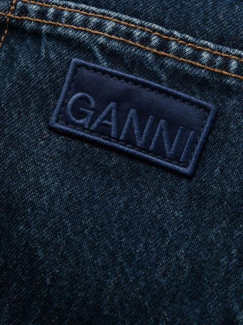 GANNI Stary high-waisted jeans - Blue