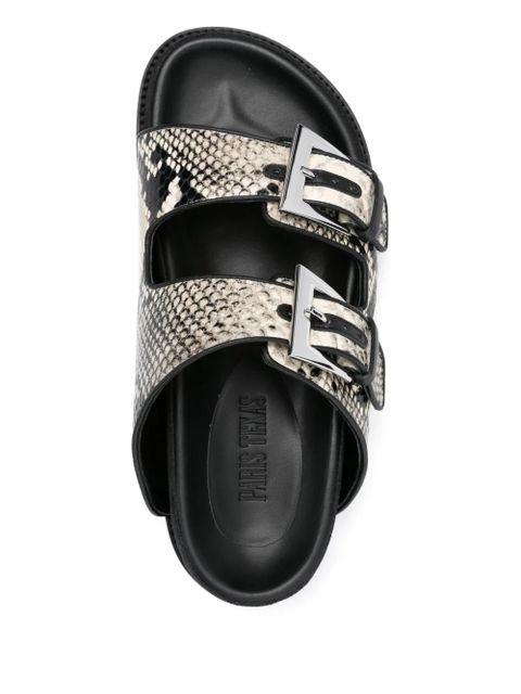 Paris Texas snakeskin sandals - Neutrals - zdjęcie produktu nr 2