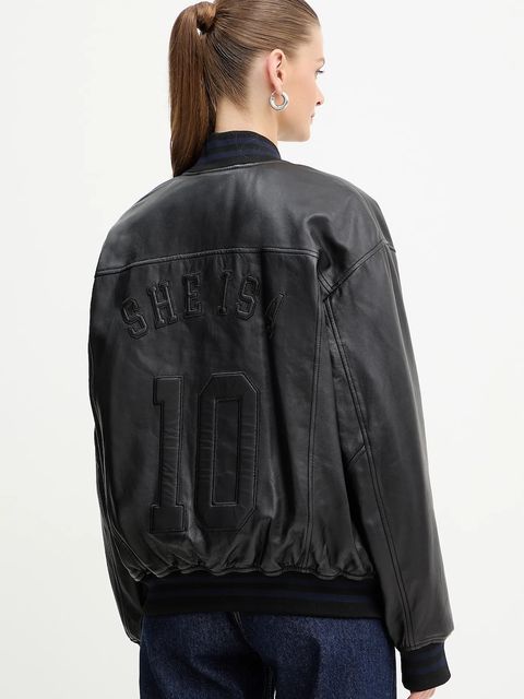 MAX&Co. kurtka bomber skórzana