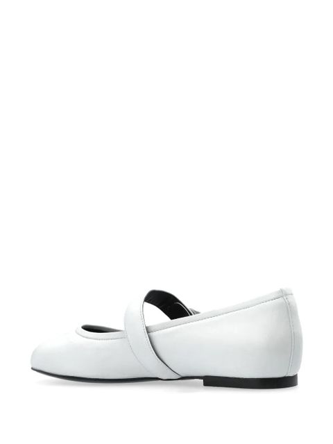 Coperni leather ballet flats - White