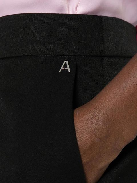 TWINSET logo-plaque trousers - Black