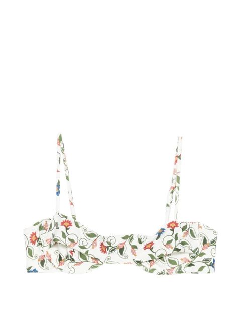FARM Rio embroidered underwire bikini top - White - zdjęcie produktu nr 1