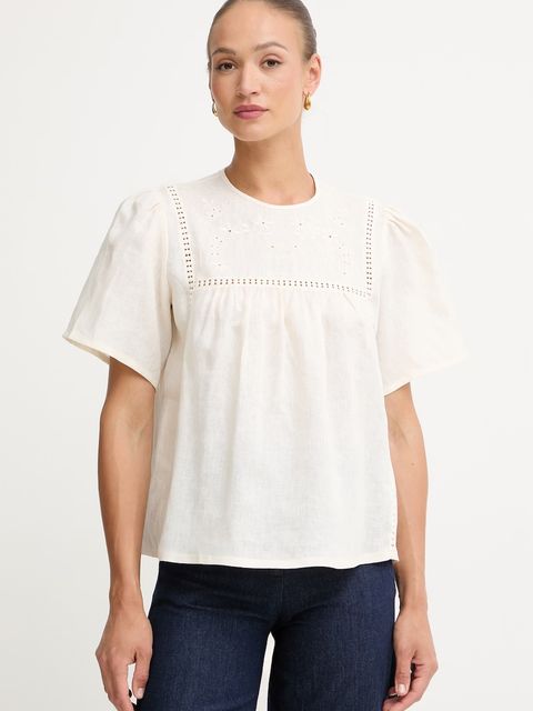 Weekend Max Mara bluzka damska lniana BACINO - zdjęcie produktu nr 1