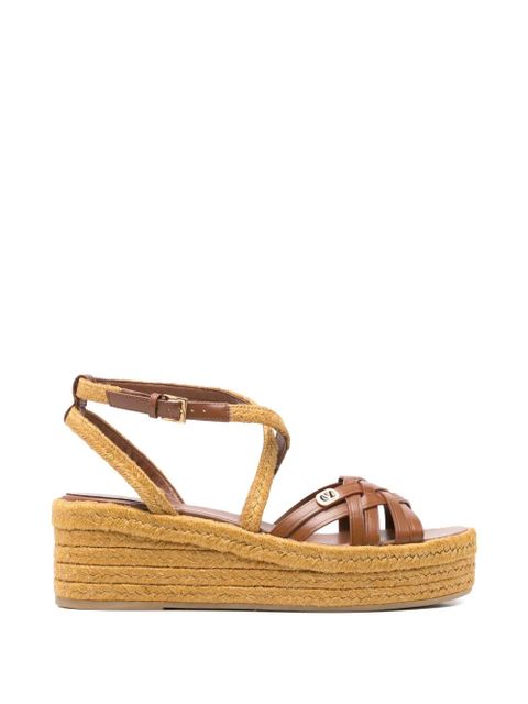 Valentino Garavani braided platform sandals - Brown - zdjęcie produktu nr 1