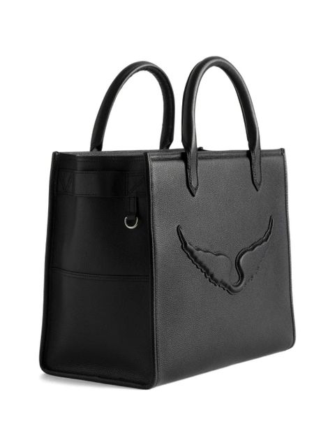 Zadig&Voltaire Angel grained-leather tote bag - Black - zdjęcie produktu nr 1