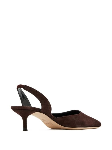 STAUD 55mm Sebastian slingback-strap pumps - Brown