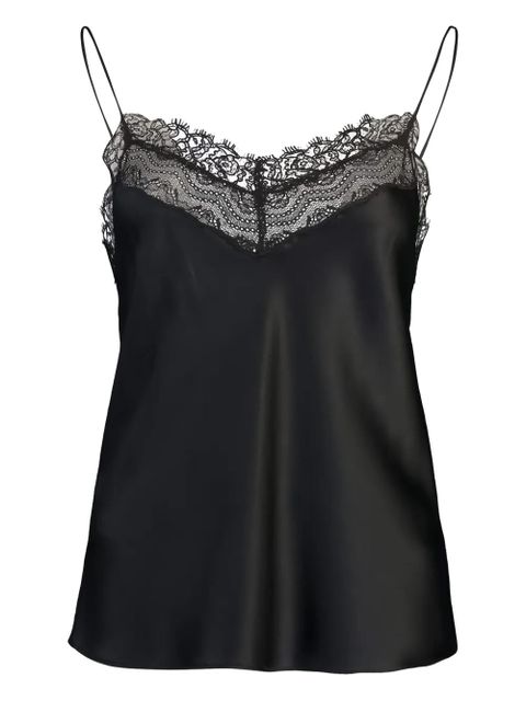 Simkhai The Esme lace-trimmed tank top - Black - zdjęcie produktu nr 1