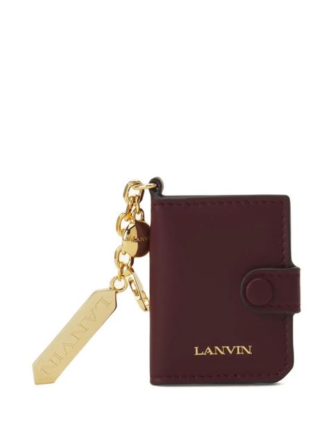 Lanvin leather keyring cardholder - Red