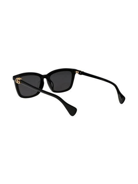 Gucci Eyewear logo-plaque square-frame sunglasses - Black