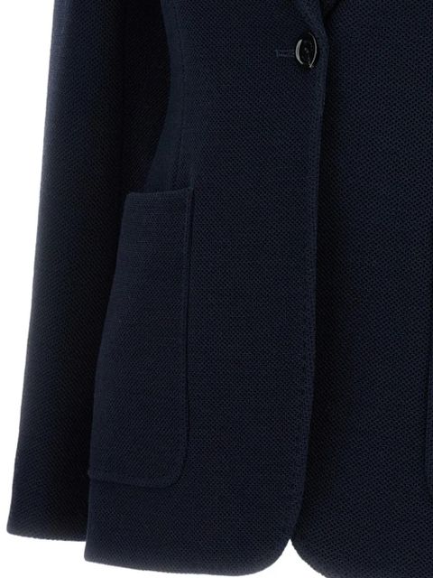 Max Mara patch-pocket button blazer - Blue