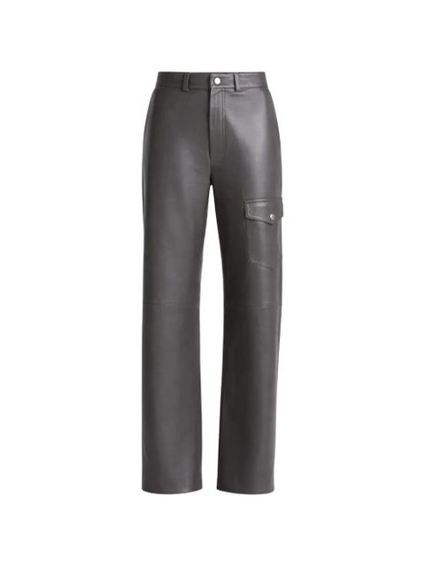 Nanushka cargo-pocket leather trousers - Grey - zdjęcie produktu nr 1