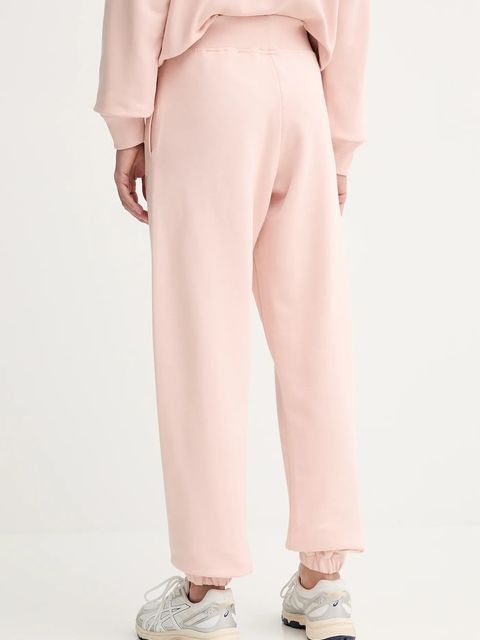 Guess spodnie dresowe bawełniane PRIMULA damskie kolor pomarańczowy gładkie V5YB17 KCRP0