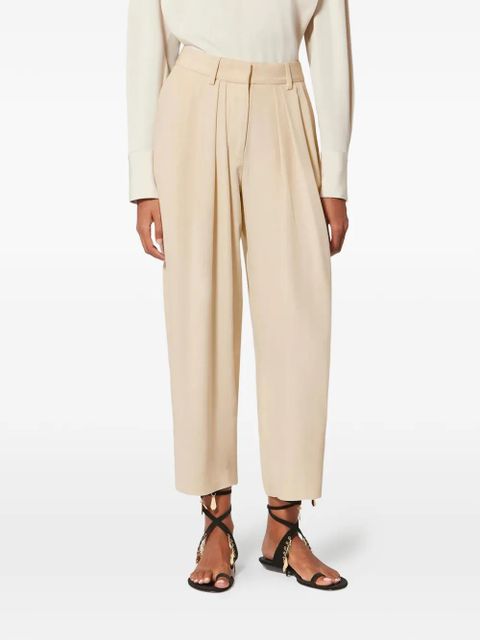 ISABEL MARANT Janice pleated trousers - Neutrals