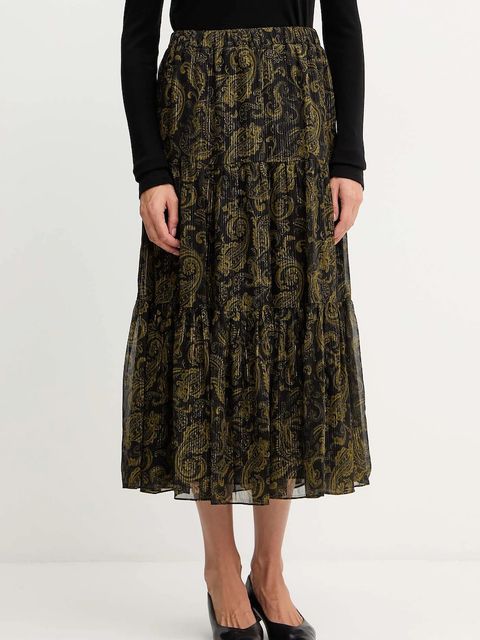 MICHAEL Michael Kors spódnica kolor zielony midi rozkloszowana MF570K9JX1 - zdjęcie produktu nr 1